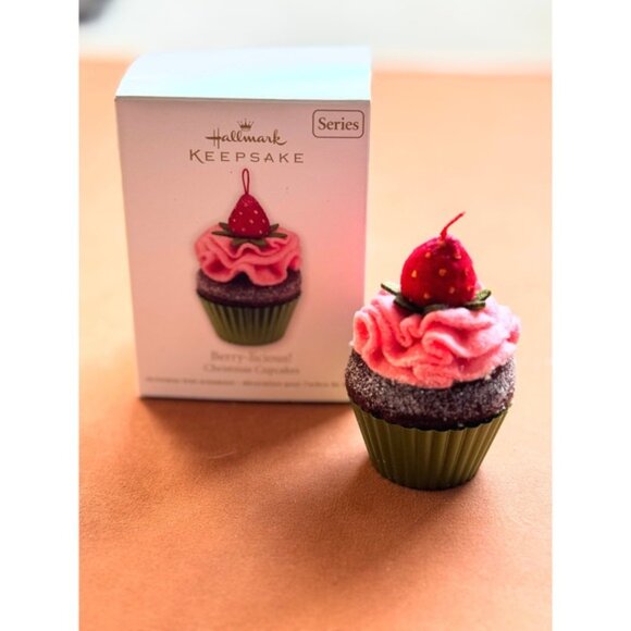 Hallmark Keepsake Ornament Berry-licious Christmas Cupcake Strawberry 2012 - Picture 5 of 5